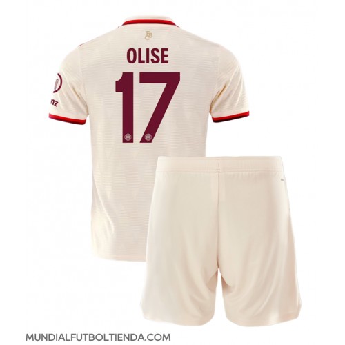 Camiseta Bayern Munich Michael Olise #17 Tercera Equipación Replica 2024-25 para niños mangas cortas (+ Pantalones cortos)